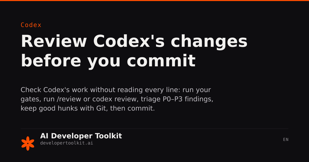 Review Workflow | Developer Toolkit