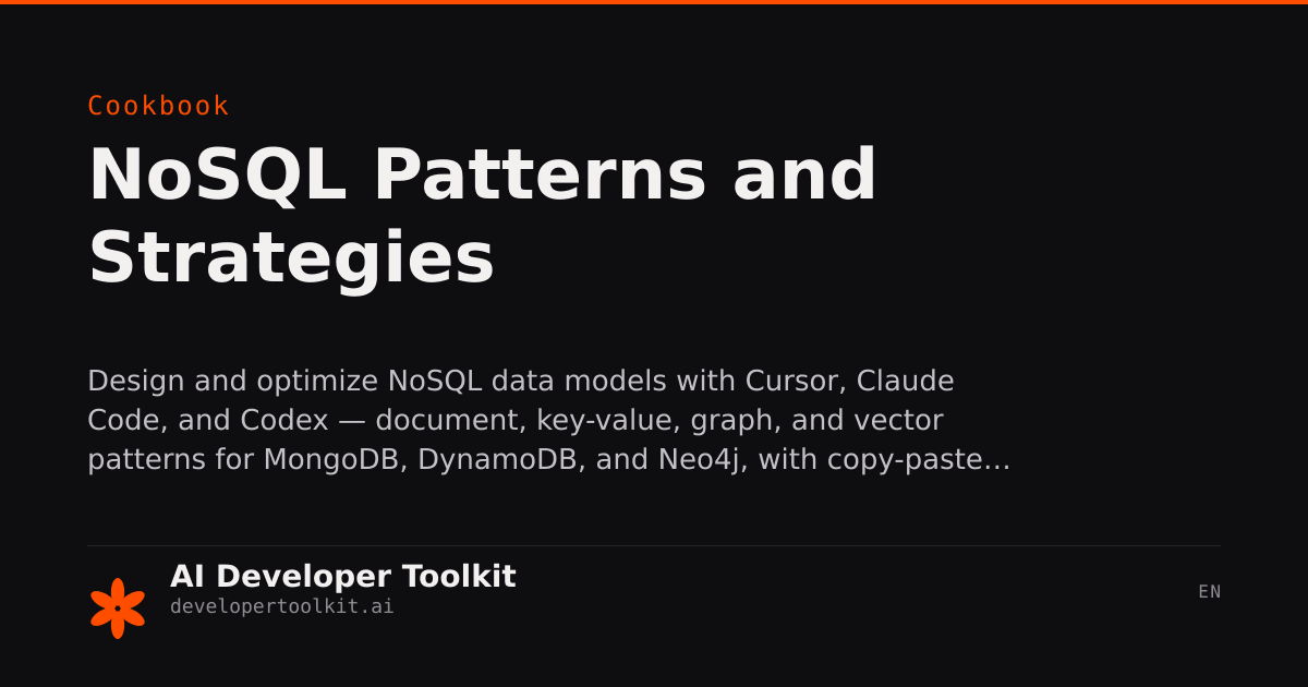 Nosql Tool Code Example NoSQL Patterns and Strategies | Developer Toolkit