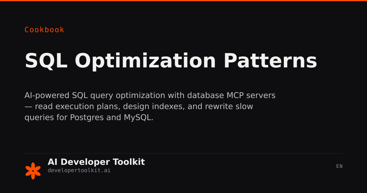patterns with sql: generating star patterns in sql... SQL Optimization Patterns | Developer Toolkit