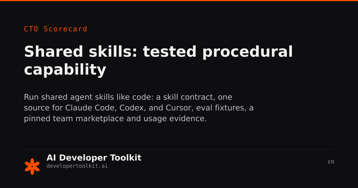 Shared skills — company repo + bootstrap + onboarding hook | Developer ...