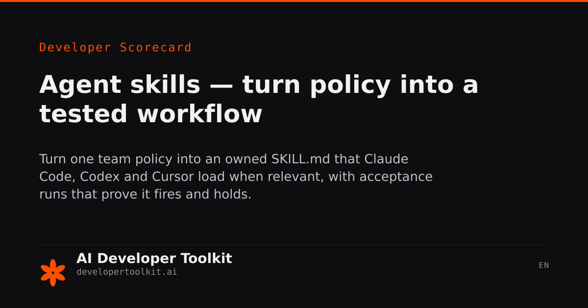 Agent skills — install from marketplaces and author your own ...