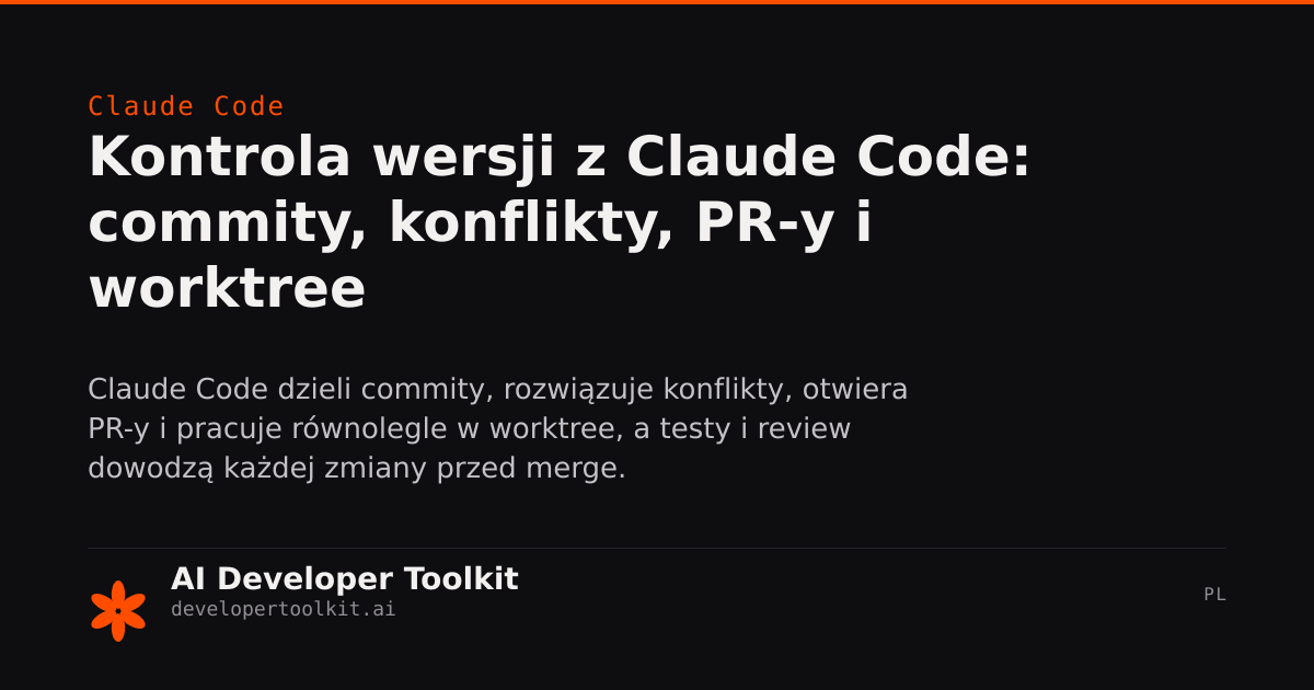 Kontrola Wersji: Integracja Git i Workflow PR | Developer Toolkit