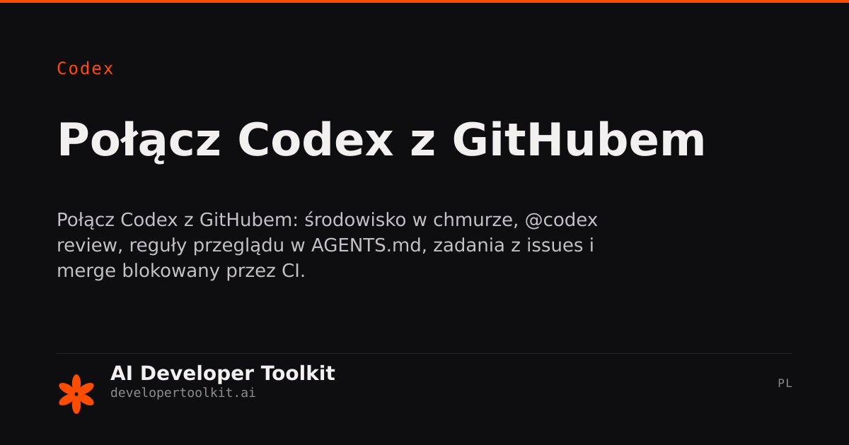 Integracja z GitHub | Developer Toolkit