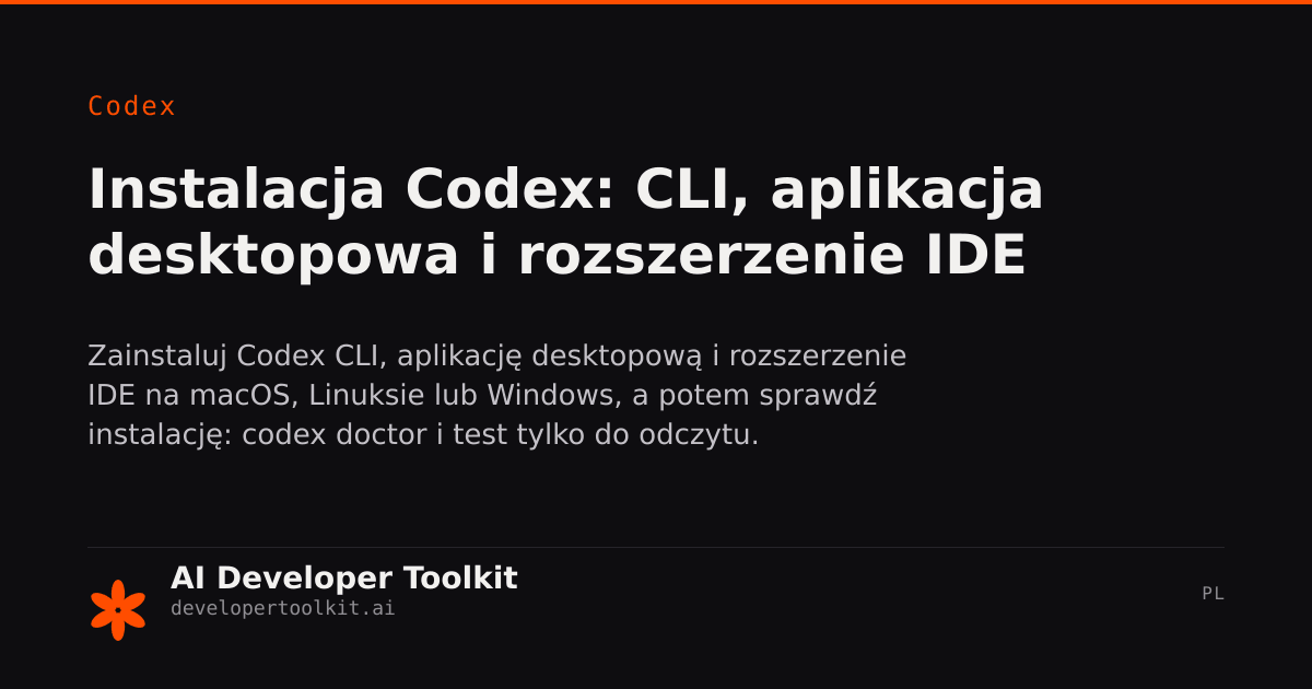 Instalacja | Developer Toolkit