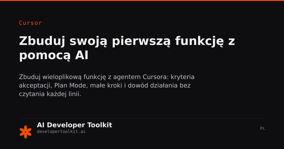 Zbuduj swoją pierwszą funkcję wspieraną przez AI | Developer Toolkit